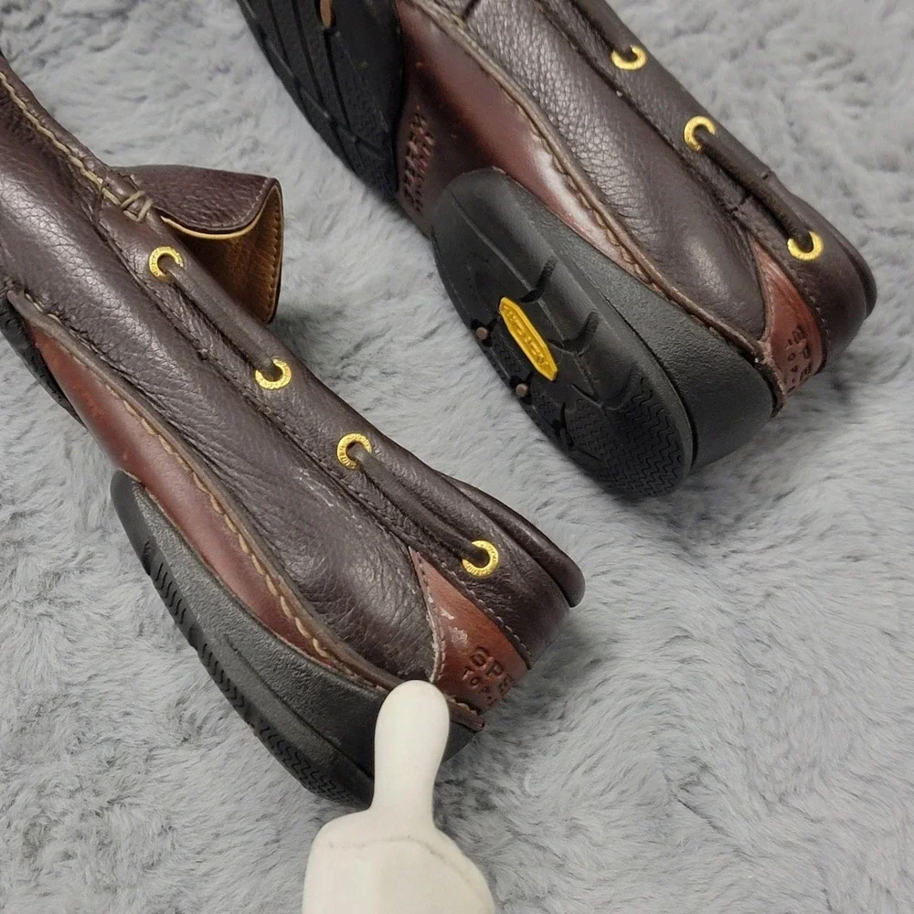 Sperry Top-Sider Gold Cup Shoes Mens 8 Brown Leather Boat Loafers Slip On